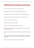 NUR612 Exam 6 questions and answers