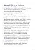 Edexcel AS&sol;A Level Business exam with correct answers 2025