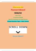 Official summer 2024 Pearson Edexcel 9EB0&sol;02 GCE A Level In Economics B &lpar;9EB0&rpar; Paper 02 Competing in the Global Economy Merged Question Paper &plus; Mark Scheme