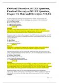 Fluid and Electrolytes NCLEX Questions&comma; Fluid and Electrolytes NCLEX Questions