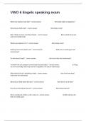 VWO 6 Engels speaking exam complete actual questions with correct detailed answers&period;