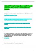 NSG 533 Pathophysiology Exam 1 2025 Practice  Questions With Correct  Answers &lpar;Retake&rpar; A  Graded