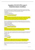 Saunders NCLEX-PN1 exam 3 Fluid electrolytes Acid Base
