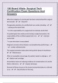 150 Board Vitals- Surgical Tech Certification Exam Questions And Answers