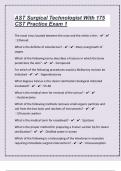 AST Surgical Technologist With 175 CST Practice Exam 1 Questions With Correct Answers