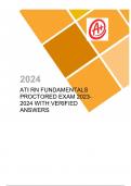 2024-2025 ATI RN Fundamentals Proctored EXAM WITH Verified Answers