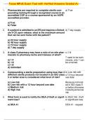 Texas MPJE Exam Test with Verified Answers Graded A&plus;