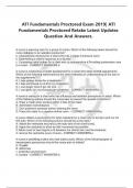 ATI Fundamentals Proctored Exam &lpar;Latest 2024&sol; 2025 Update&rpar; Questions and Verified Answers&vert; 100&percnt; Correct&vert; Grade A