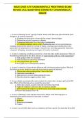 NGN 2024 - 2025 ATI FUNDAMENTALS PROCTORED EXAM RETAKE &lpar;Latest 2024&sol; 2025 Update&rpar; Questions and Verified Answers&vert; 100&percnt; Correct&vert; Grade A