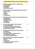 NURS WEEK 6 QUIZ with Verified Answers