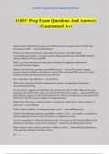 GSEC Prep Exam Questions And Answers &lpar;Guaranteed A&plus;&rpar;
