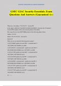 GSEC GIAC Security Essentials&period; Exam Questions And Answers &lpar;Guaranteed A&plus;&rpar;