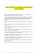 NM 704 Exam 3 Questions And Answers 100&percnt; Verified&period;