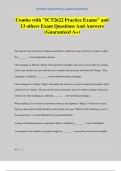 Combo with "ICT2622 Practice Exams" and 13 others Exam Questions And Answers &lpar;Guaranteed A&plus;&rpar;