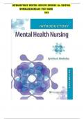INTRODUCTORY MENTAL HEALTH NURSING 5th EDITION WOMBLEKINCHELOE TEST BANK 2024