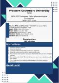             WGU D027 Advanced Patho-pharmacological Foundations 2025-2026 WGU D027 Objective Assessment D027 OA Exam Practice Test Questions and Answers &vert; 100&percnt; Pass Guaranteed &vert; Graded A&plus; &vert;