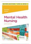 NEEBS MENTAL HEALTH NURSING 6TH EDITION&sol;ALL CHAPTERS 1-22