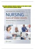 Test Bank Advanced Practice Nursing in the Care of Older Adults 3rd Edition Kennedy-Malone &vert;&vert;all Chapters&period;