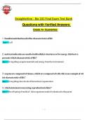 Straighterline - Bio 101 Final Exam Test Bank Questions with Verified Answers Grade A&plus; Guarantee