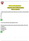 WGU C173 Pre-Assessment Questions with Verified Answers Grade A&plus; Guarantee