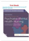 Test Bank For Varcarolis' Essentials of Psychiatric Mental Health Nursing&comma; 5th Edition By Chyllia D Fosbre&vert;9780323810319&vert; All Chapters 1-28&vert; LATEST