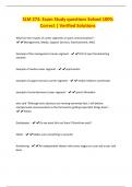SLM 273&colon; Exam Study questions Solved 100&percnt; Correct &vert; Verified Solutions