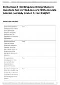 SCMA Exam 1 &lpar;2025&rpar; Update &vert;Comprehensive Questions And Verified Answers &vert;100&percnt; Accurate Answers &vert; Already Graded A&plus;&vert;Get it right&excl;&excl;