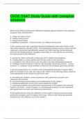 CEOE OSAT Study Guide with complete solutions