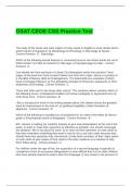OSAT CEOE CSS Practice Test 100&percnt; Solved
