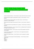 OSAT- CEOE Study Guide Early Childhood Education Questions and Answers