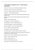 STCW BASIC TRAINING TEST 1 QUESTIONS & ANSWERS