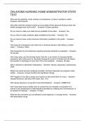 OKLAHOMA NURSING HOME ADMINISTRATOR STATE TEST