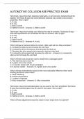 AUTOMOTIVE COLLISION ASE PRACTICE EXAM