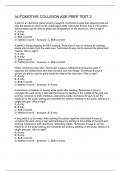 AUTOMOTIVE COLLISION ASE PREP TEST 2