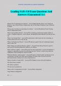 Leading SAFe 5&period;0 Exam Questions And Answers &lpar;Guaranteed A&plus;&rpar;