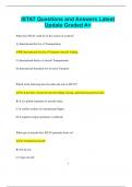ISTAT Questions and Answers Latest  Update Graded A&plus;