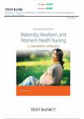 Test Bank for Maternity&comma; Newborn&comma; and Women's Health Nursing 2e&colon; A Case-Based Approach Second Edition&comma;&lpar;Amy O'Meara&comma; 2023&rpar;&comma; Chapter 1-30 &vert; All Chapters