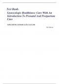 Test Bank Gynecologic Health Care&colon; With an Introduction to Prenatal and Postpartum Care&comma; 4th Edition by Kerri Durnell Schuiling&comma;&vert;&vert;All Chapters  1-35  LATEST