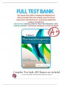 Test Bank For Lehne&rsquo;s Pharmacotherapeutics For Advanced Practice Nurses And Physician