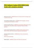 RICA Subtest 2 &lpar;Latest 2025&sol;2026&rpar; Study Guide with complete solutions 
