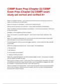 CISMP Exam Prep &lpar;Chapter 2&rpar; &sol; chapter 3 study guide questions and answers verifie d100&percnt;