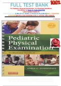                              FULL TEST BANK For Pediatric Physical Examination&colon; An Illustrated Handbook  2nd Edition by Karen G&period; Duderstadt PhD Latest Update Graded A&plus;     