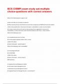 BCS CISMP exam study set-multiple choice-questions with correct answers