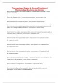 Pharmacology&colon; Chapter 1 - General Principles of Pharmacology Questions and Answers