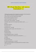 OB 6 Exam Questions And Answers &lpar;Guaranteed A&plus;&rpar;