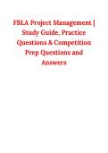 FBLA Project Management &vert; Study Guide&comma; Practice Questions & Competition Prep