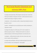 Bcor Exam Practice Questions and Answers 100&percnt; Pass
