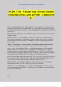 PGDL Tort - Caselaw and relevant statutes Exam Questions And Answers &lpar;Guaranteed A&plus;&rpar;