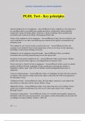 PGDL Tort - Key principles