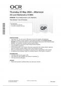 OCR AS Level Mathematics B &lpar;MEI&rpar; H630&sol;02 JUNE 2024 QUESTION PAPER&colon; Pure Mathematics and Statistics
